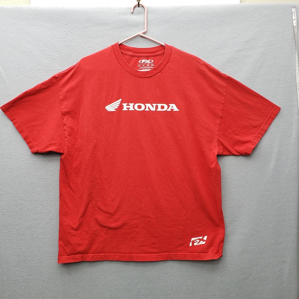 Factory Effex Honda Horizontal Logo Tee Shirt Bright Red FX Motocore Biker XXL